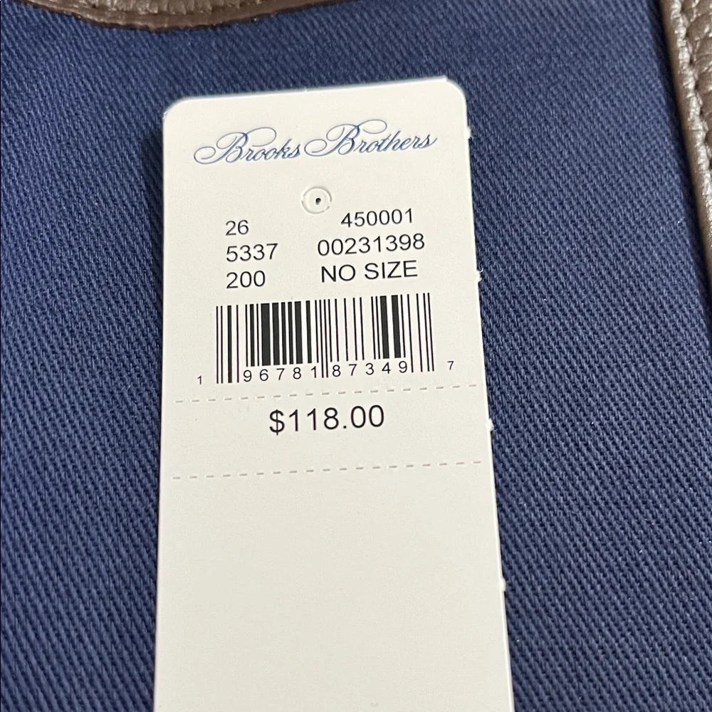 Brooks Brothers Brown Leather Passport Case